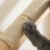 Space Saving Sisal Rope Cat Stairs Wooden Wall Mounted Cat Hammock Cat Jumping Platform  Playing
