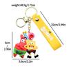 SpongeBob SquarePants Character Keychain Set - SpongeBob, Patrick, Squidward PVC Figures & Metal Rings, Bag Charm Christmas Gift