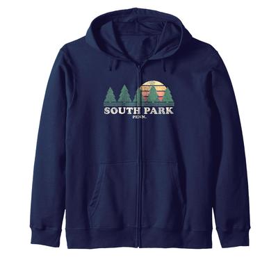 South Park PA Vintage Throwback T-Shirt Retro 70er Design Zip-Hoodie