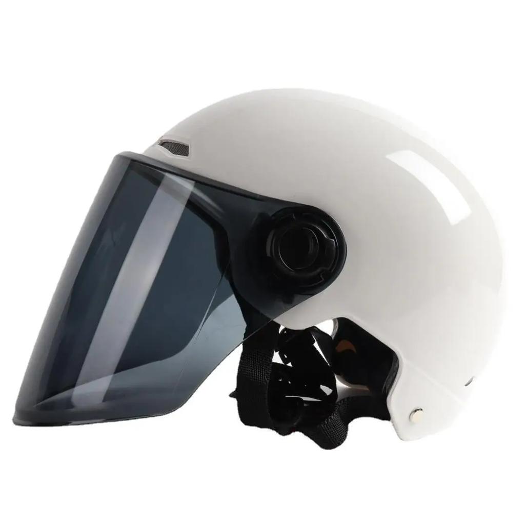 Helmet For Electric Motorcycle Man Woman Helmet Sun Protection Anti-UV Lightweight Half Helmet 4 Layers Of Protection Moto Casco
