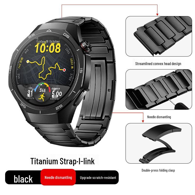 Titanium Alloy Strap for Huawei GT5/Pro GT4/Watch5/4/6 - Business Style Watch Band