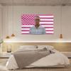 150x90cm Drew Pink America Flag Starkey Tapestry Funny Banner  With Four Grommets For College Dorm Room Guys Man Cave Bedroom