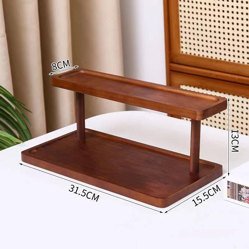Solid Wood Tiered Display Stand for Jewelry, Ornaments, Snacks & Succulents