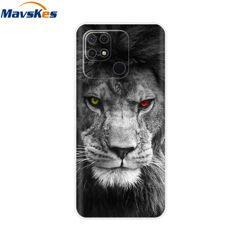 For Redmi 10C Case Clear Heart Flower Soft Silicon Phone Cover For Xiaomi Redmi 10C Coque redmi10C 10 C Fundas Bumper Shockproof