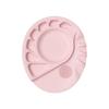 Portable Silicone Cosmetic Palette with Smooth Surfaces for Quick Cleanup and Travel Friendly Makeup Adjustments