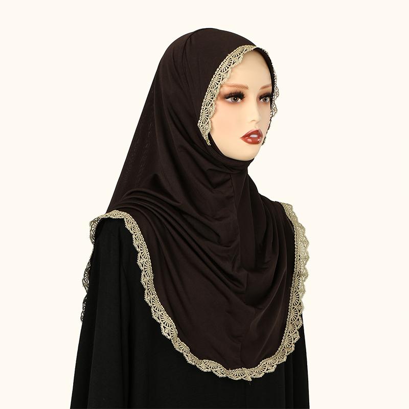 Muslim Islamic Jersey Modal Hijab Scarf Instant Hijabs Headscarves for Women Long Scarves Head Wrap Shawl Bonnet Hijab Femme