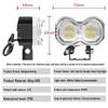 Motorcycle LED Headlight: Colorful Warning Light & Electric Vehicle Front Spotlight