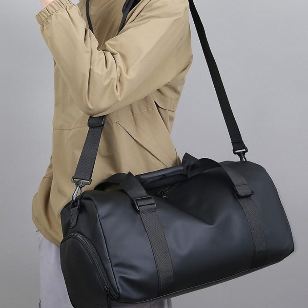 Solid Color Sports Fitness Bag Large Capacity Travel Tote Bag Portable Yoga Training Bag  Outdoor