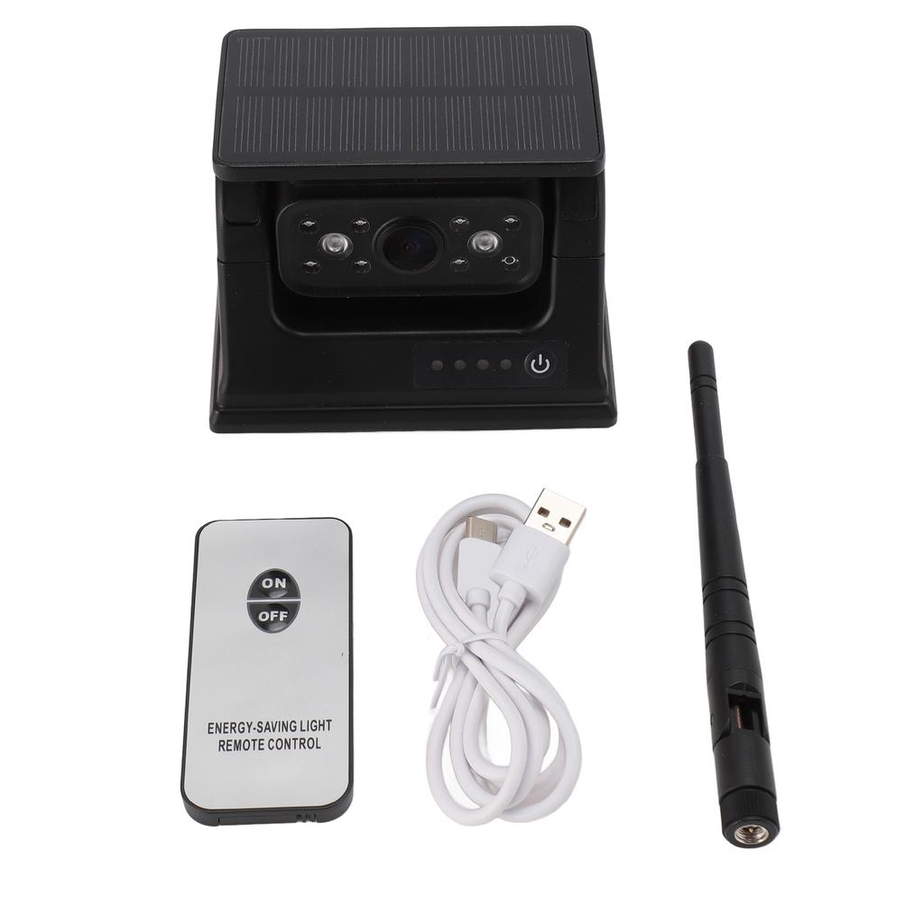 Solar WiFi Wireless Backup Camera Magnetic IP69 Waterproof HD 1080P Night Vision Reversing Camera for RV Truck Trailer