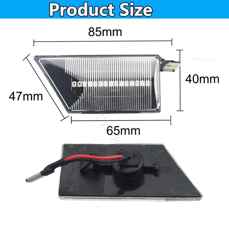 Links+Rechts Auto LED Dynamische Blinker Seitenmarkierungsleuchten Blinker Leuchte Für Opel Vectra C 2002 2003 2004 2005-2008