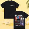 Rap Singer Maka Aura 2026 Tour Merch Mens and Womens Fashion Retro Street Tshirt Casual Short Sleeve Tshirt Street Cool