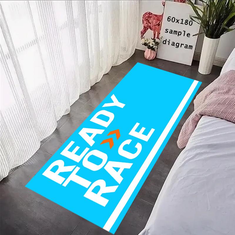 

Готовий до гонок Передній килимок для вхідних дверей Килим для мотоцикла Килимок для гаража Гоночний Крутий Мото Дисплей Протиковзкі Килими для домашнього декору 50x80cm