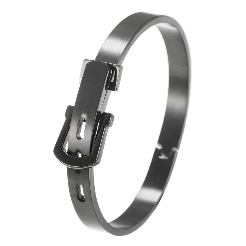 Geometric Stainless Steel Letter Bracelets For Men And Women Trendy Punk Accessories