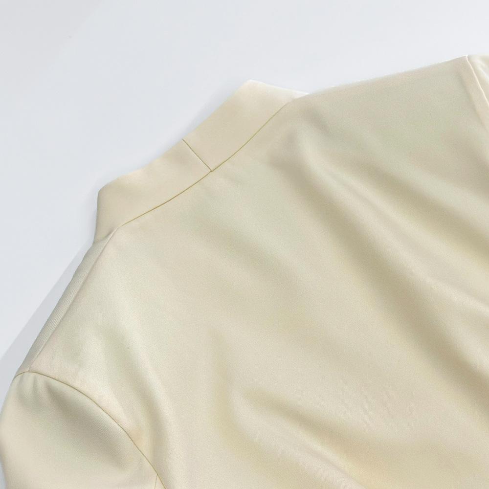 Neuer Herbst- und Winter-High-End-Retro-Einreiher mit Taillengürtel Langarmjacke Damen V-Ausschnitt Anzug