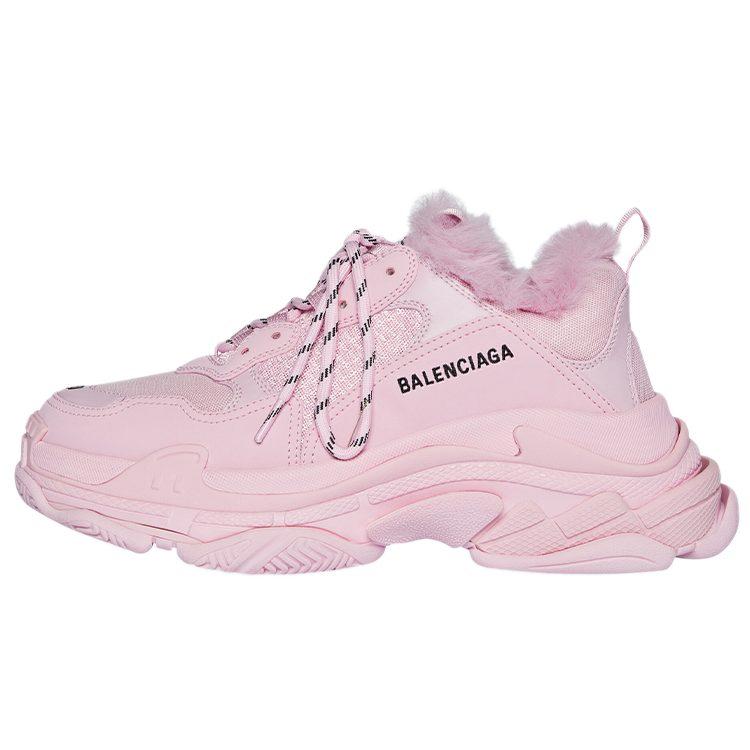 Balenciaga Triple S Fake Fur Pink Women's 668562W3CQ55000