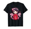 Cute Cherry Blossom Kokeshi Doll I Kokeshi T-shirt