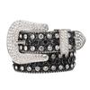Vintage Rhinestone Sparkly Punk Belt with High-End Pin Buckle