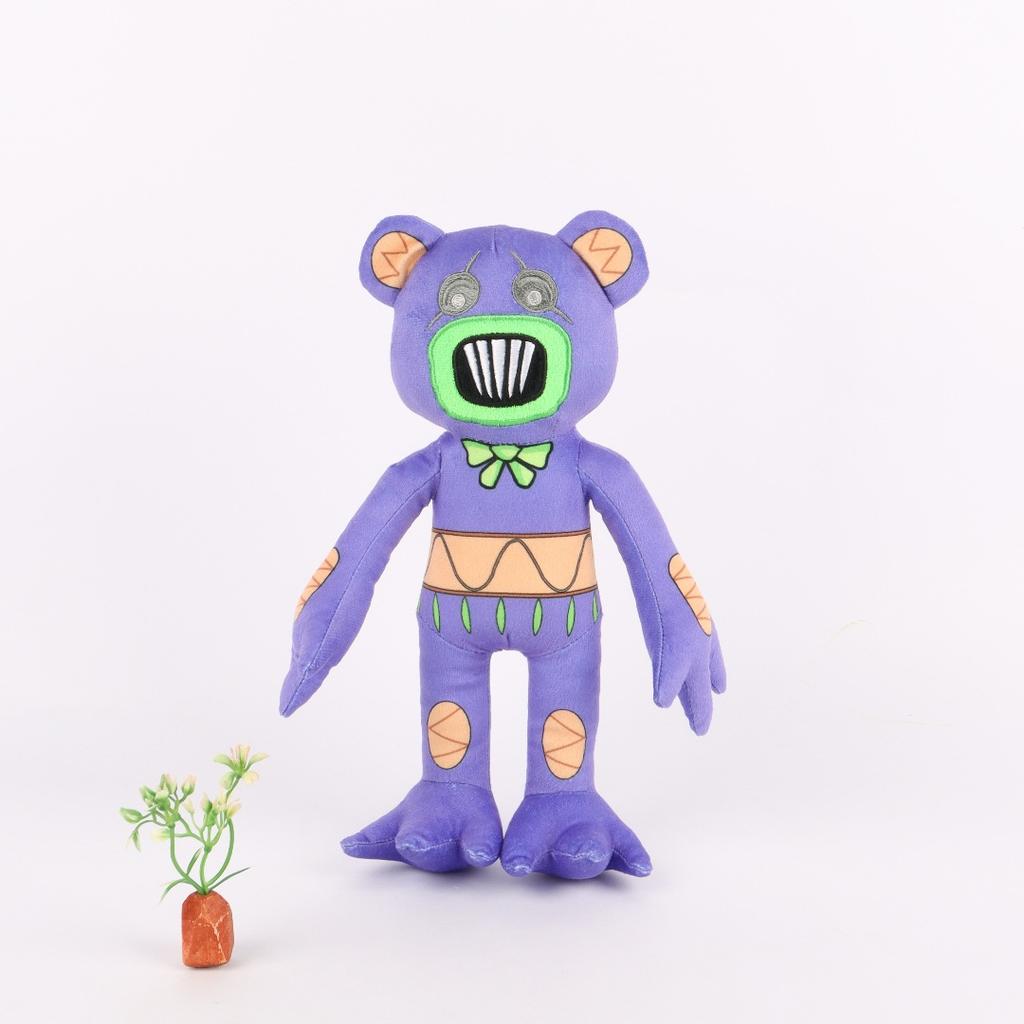 BOKKIE Demo Plush Purple Toothed Terrifying Bear Plush Toy Doll