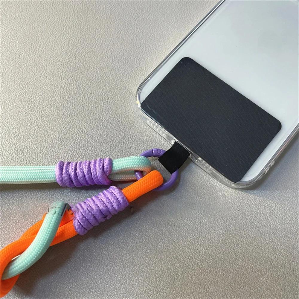 Korean Mobile Phone Cute Knot Portable Anti-loss Hand Bracelet Chain for IPhone 15 14 Pro Max Samsung Flip 4 Coloful Rope Chain