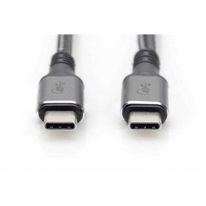 Câble de connexion USB-C - DIGITUS - USB 4.0 - 40 Gbit/s - Power Delivery 3.0 - 8K