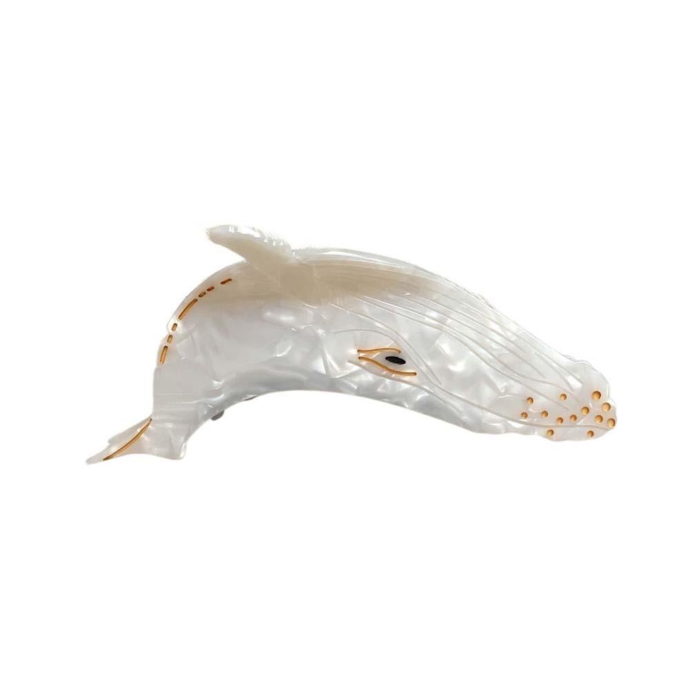 Noctilucent Sperm Whale Shark Clip Acetic Acid Animal Hair Clip Acetate Fish Hair Claw Daily