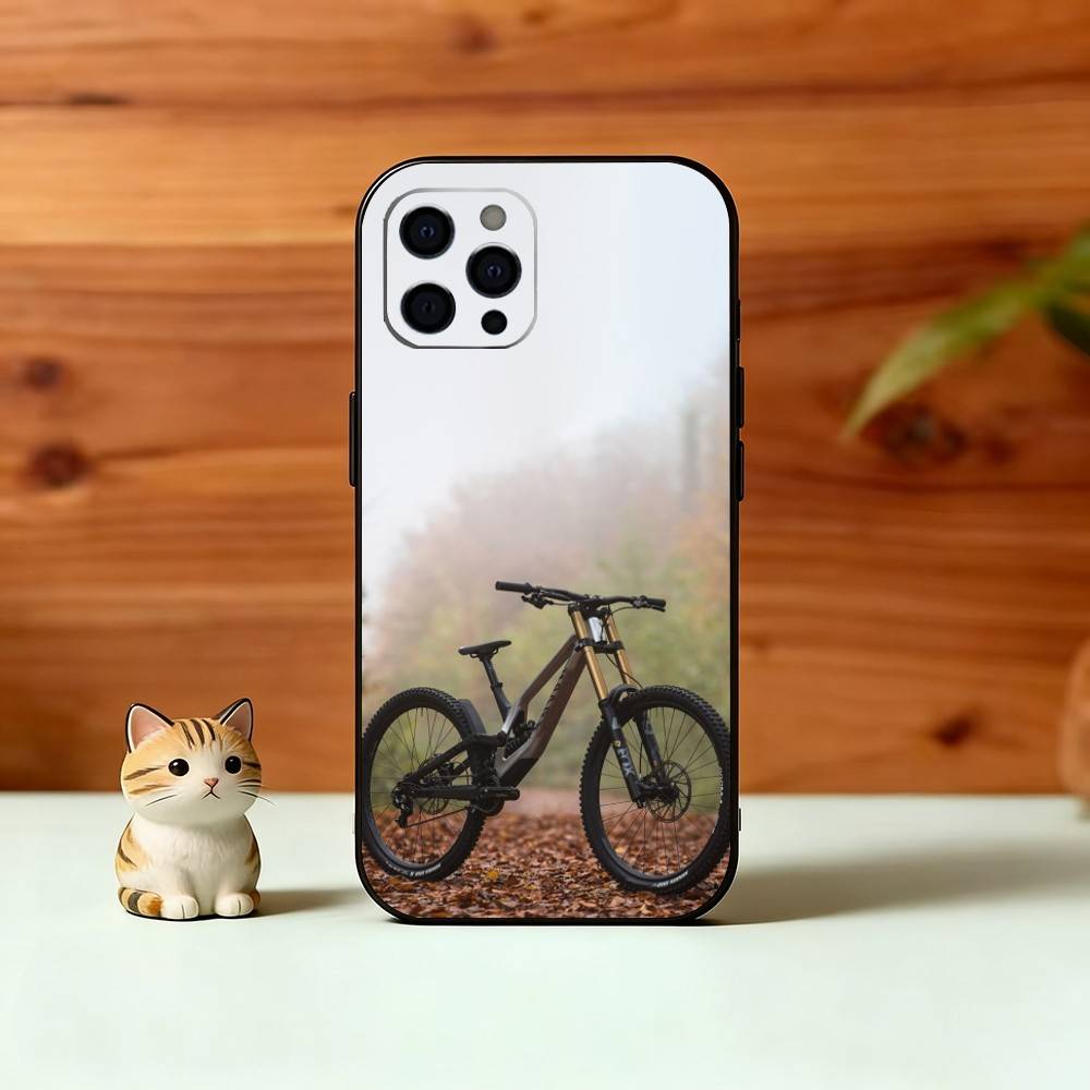 

C-Cool M-Mountain Bicycle Bike Phone Case For iPhone 17, 16,15,14,13,12,11 Plus,Pro Max, Others Soft Black Cover iPhone11PROMAX