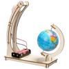 Day Night Alternation Globe Kids Science Toy - DIY STEM Technological Physics Learning Kit Funny Teaching Aids Educational Toy