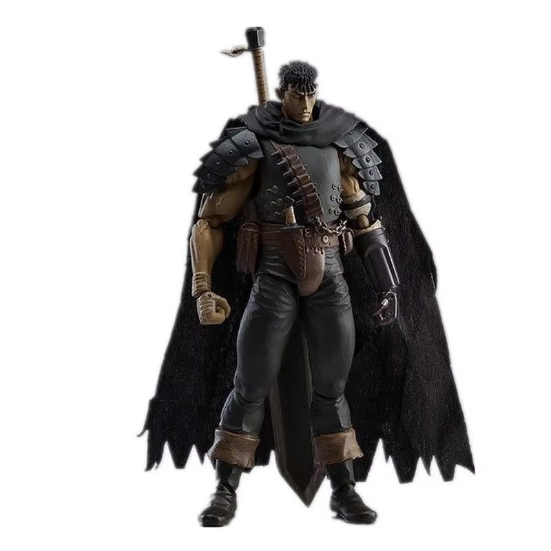 Durable New Figma 359 Guts Berserk Black Swordsman Repaint Edition Action Figure 17cm Collectible Anime Model Doll For Berserk Anime Fan