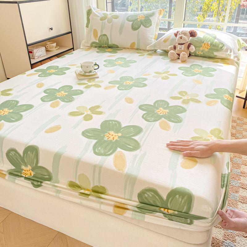 100% Cotton Fitted Mattress Protector Bed Cover for Dormitory Mattress Cover 90x200cm