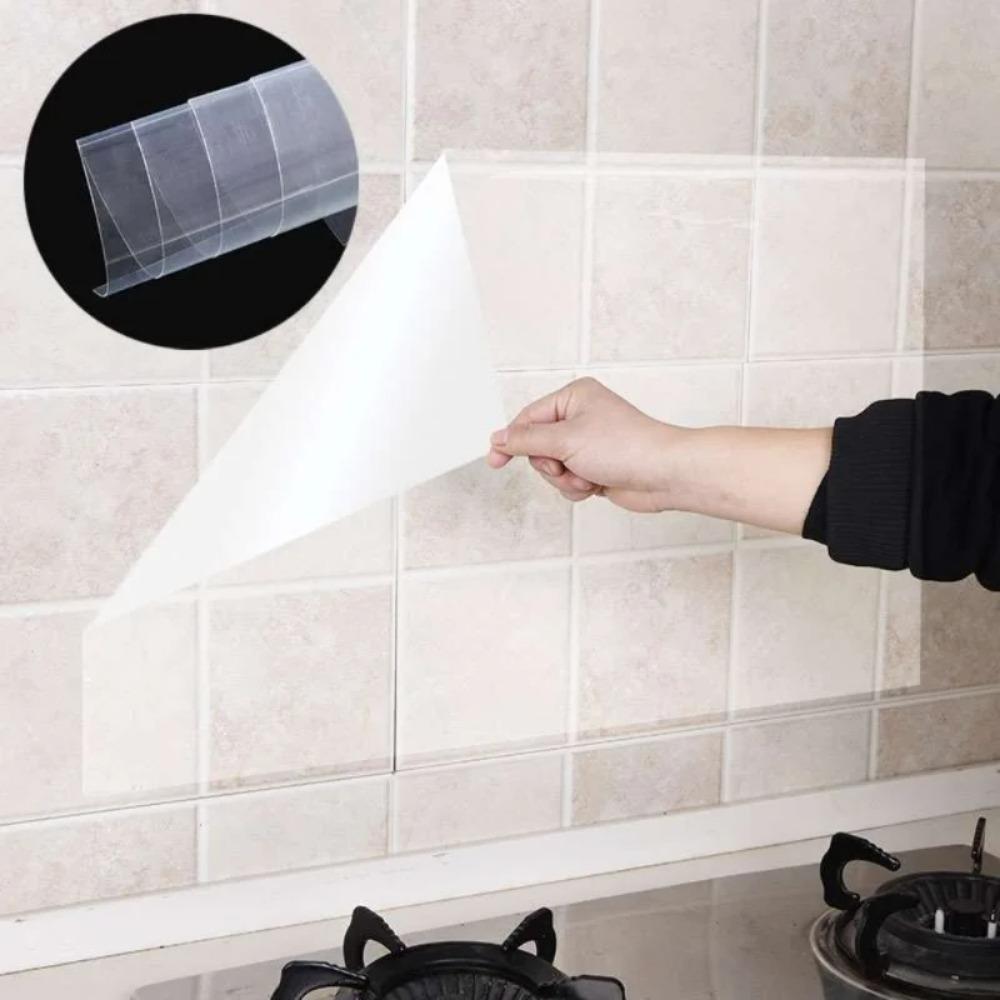 Waterproof Kitchen Oil Proof Wall Sticker Anti-dirty Wall Protective Film Cabinet