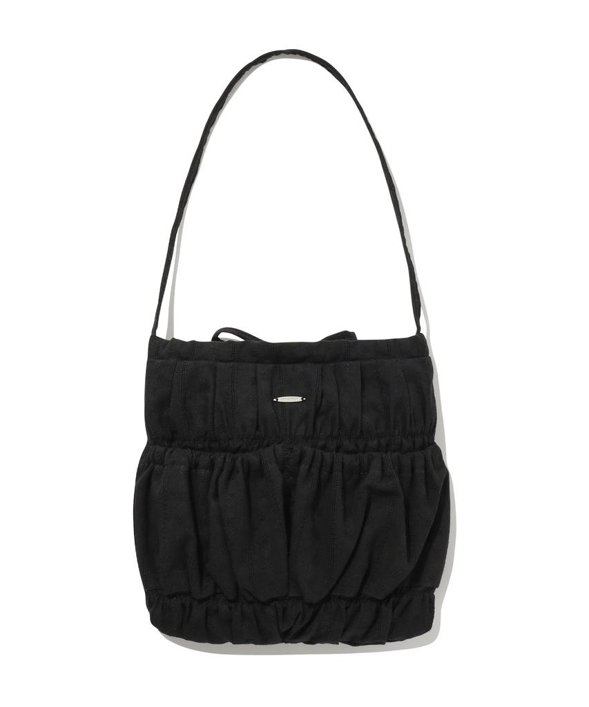 Covernat Woman Clover Heart Lace Mini Tote Bag Black