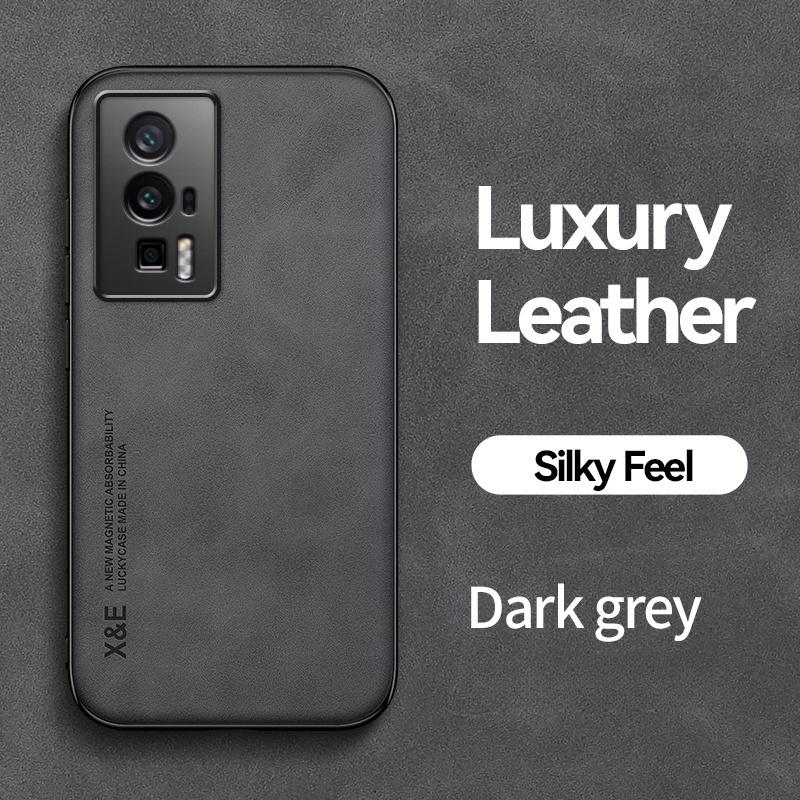 For Xiaomi Poco F5 Pro 5G Case Leather Car Magnetic Holder Phone Cover for Pocof5pro Poko Little F 5 Pro F5Pro TPU Protect Funda