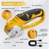 2000mAh Cordless Electric Scissors Rotary Cutter Electric Cardboard Box Fabric Scissor With Led Light For Leather Carpet Sewing
