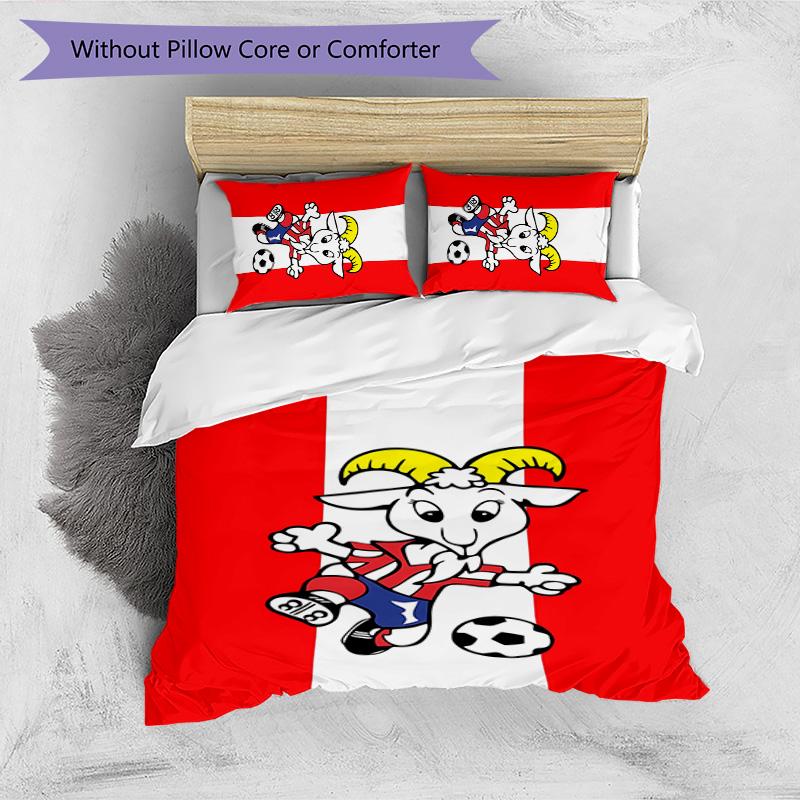 Chivas Printed 3PCS Bedding Set Soft Breathable Duvet Cover Pillowcases Set Washable Bedroom Decor Home Gift