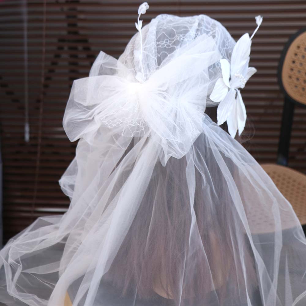 Retro Bridal Lace Floral Hat French Style Wedding Headband New Bridal Headdress Hair Jewelry