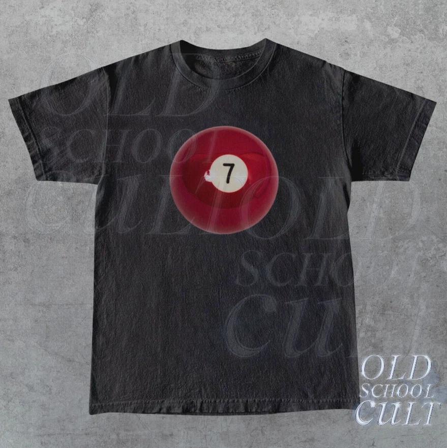 

Vintage 7 Ball 90s Graphic T-shirt, Retro Billard Oversized Shirt, Y2k Lucky Tee 3XL