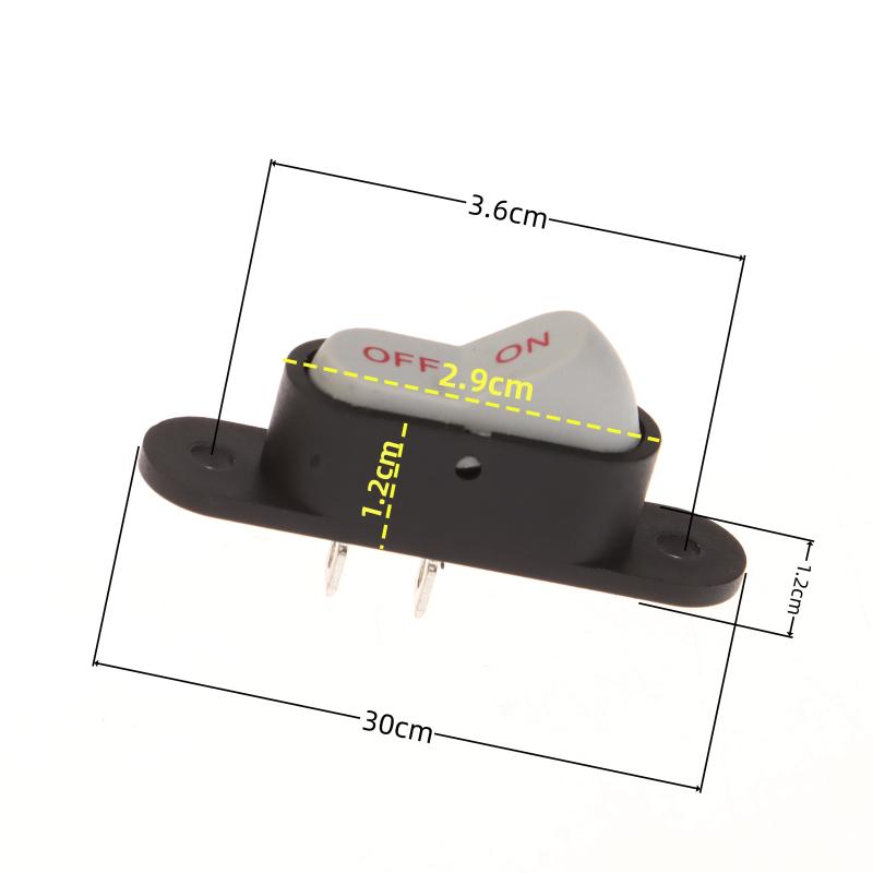 1/5Pcs Boat Button Switch White 2 Pin Light On/Off 250V 6A Ac Amp 125V 10A Electric Wok Home Start Switch