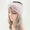 Fitness Sport Headband for Female Wide Turban Knot Hairband Elastic Ear Warmer Headwrap Furry Plush Headband for Yoga