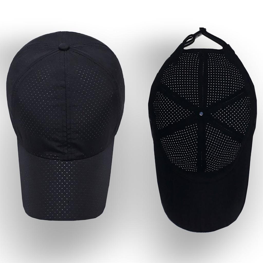 ONE LIMITATION CP036 Mesh Solid Stylish Running Hat for Men and Women (05.White) Cap, Color,