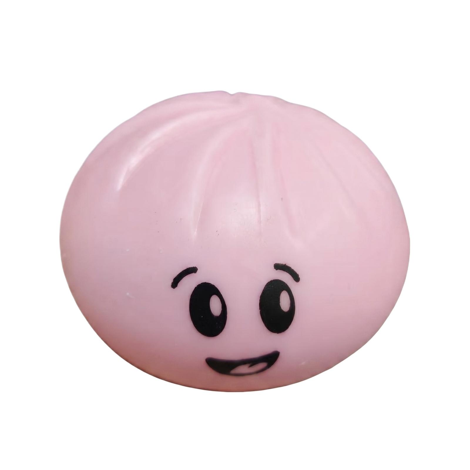 

Soft Silicone Squishy Toy Stress Relief Bun Shape Squeeze Toy Sensory Fidget Toy for Kids and Adults Durable Material Safe to Touch One Size розовый