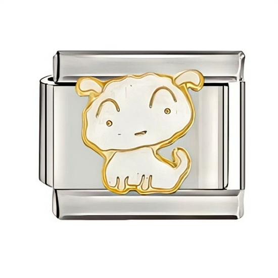 

Available Cartoon Oil Drip Welding Pattern DIY Italian Charm Bracelet