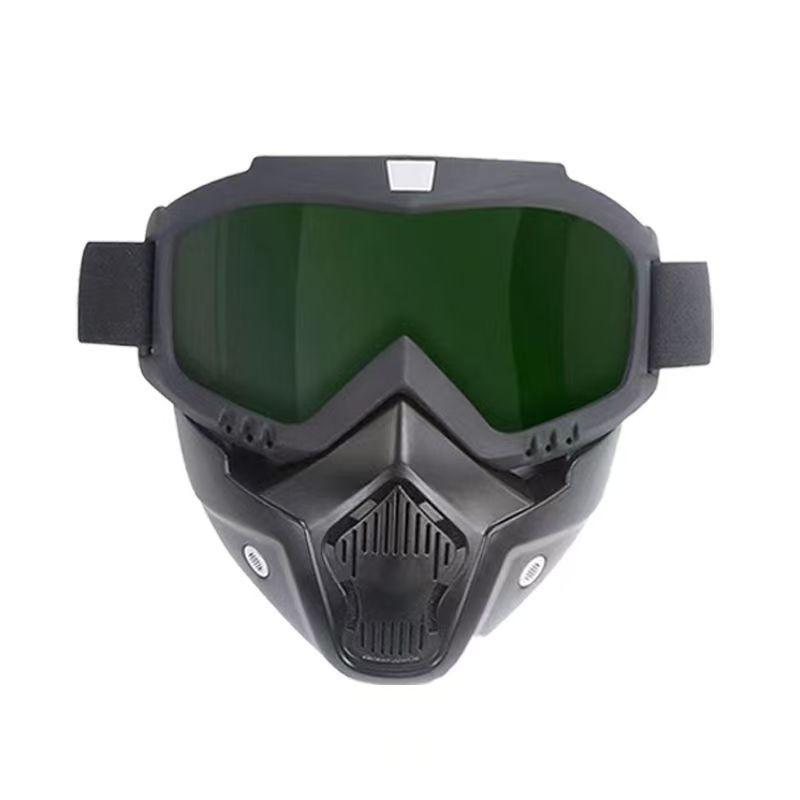 Windproof High-definition Welding Anti-eye Protection Mask for Construction Site Welding, Anti-dust and Splash Full-face Integrated Goggles