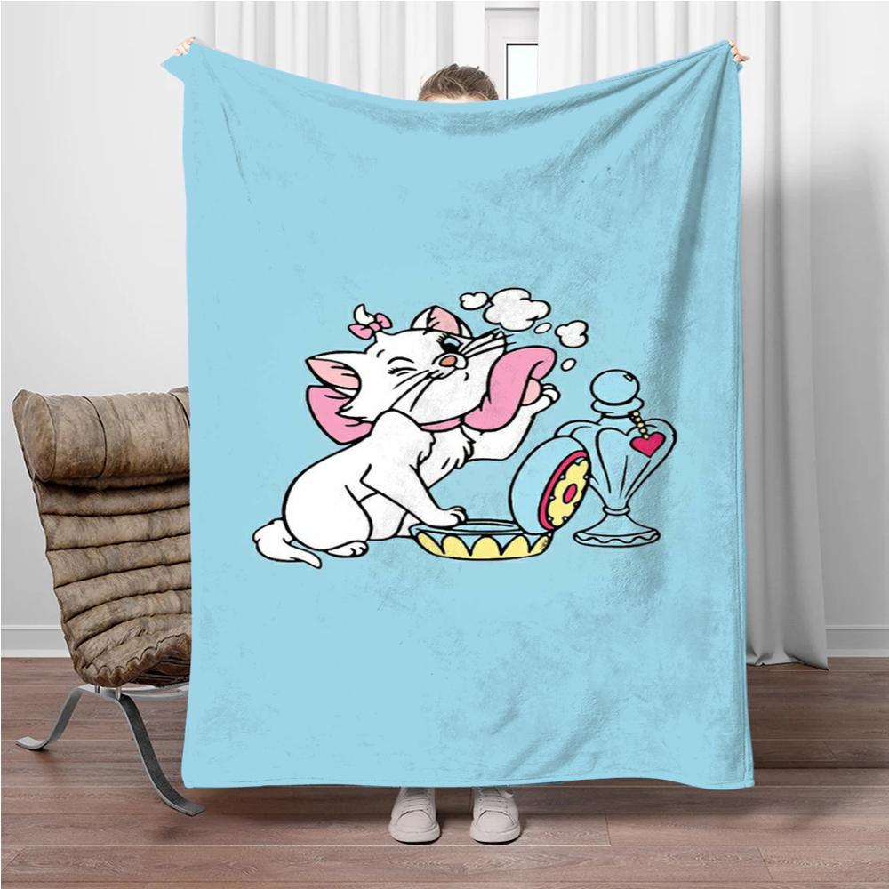 31 Style Disney Cute Cat Marie Printed Blanket Soft Warm Throw Flannel For Children And Adult Bed Sofa Outdoor Travel Girl Gifts
