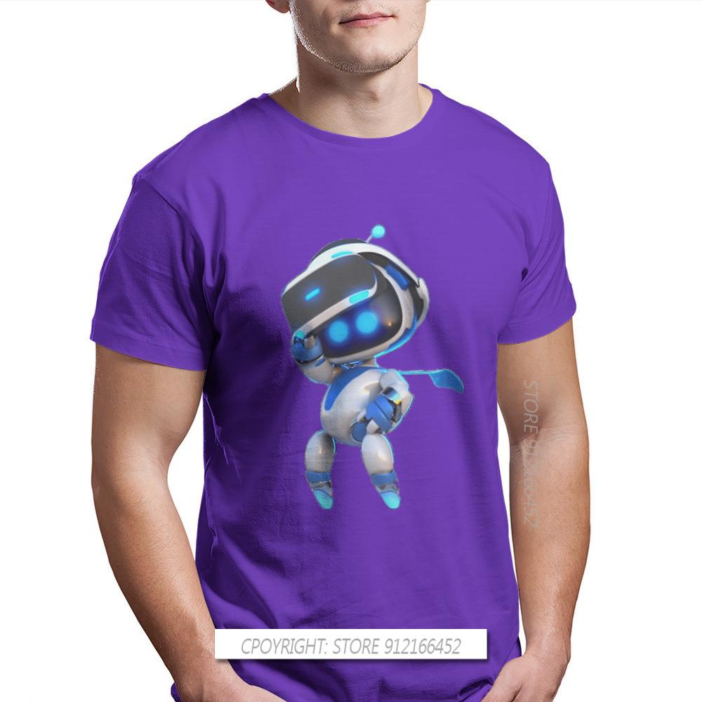 Astrobot Fashion TShirts Astro's Playroom Bot CPU Plaza Game Male Style Pure Cotton Tops T Shirt O Neck Big Size