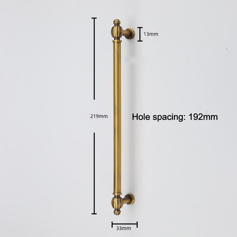 French-Style Vintage Brass Handles For Wardrobe Doors Drawers Cabinets Shoe Cabinets And Furniture In Antique Bronze Color