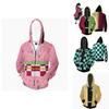 Demon Slayer Kimetsu No Yaiba Vibrant Soft Zipper Up Hoodie For Comfort