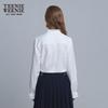 Teenie Weenie Women's Lace High-Collar Chiffon Blouse