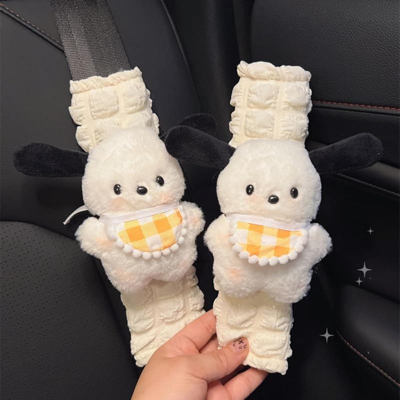 2 PCS Seat Belt Cover Pad, Cute Animal Cartoon Seatbelt Covers for Kids and Adults, Soft Spring Summer Seat Belt Cover, Seatbelt Cushion, Car Seat