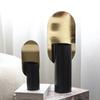 Simple Geometric Metal Flower Vases Niche High-end Decoration Light Luxury Modern Art Vases Model Room Living Room Ornaments