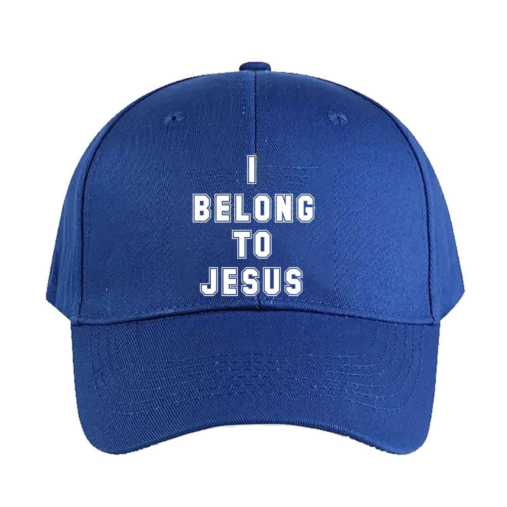 I Belong To Jesus Caps Summer Adult Baseball Cap Adjustable with Curved Brim Duckbill Hat Protection Sun Hats
